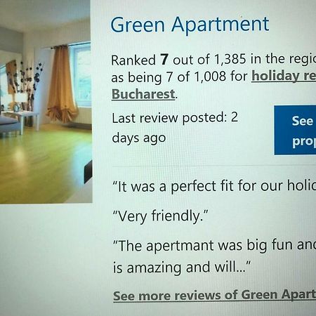 Green Apartment 6 Bukarest Exterior foto